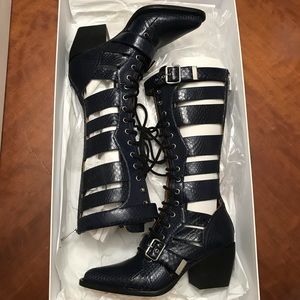 Chloe Rylee Tall Lace Up Boots